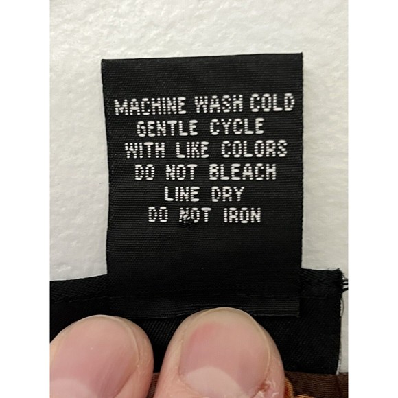 Boho Polyester Design Bay Studio Career Size Small Top Brown Blouses For Women - Picture 10 of 16